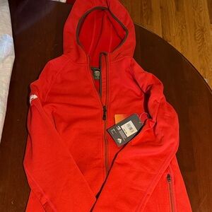 EMS Red hooded hiking jacket